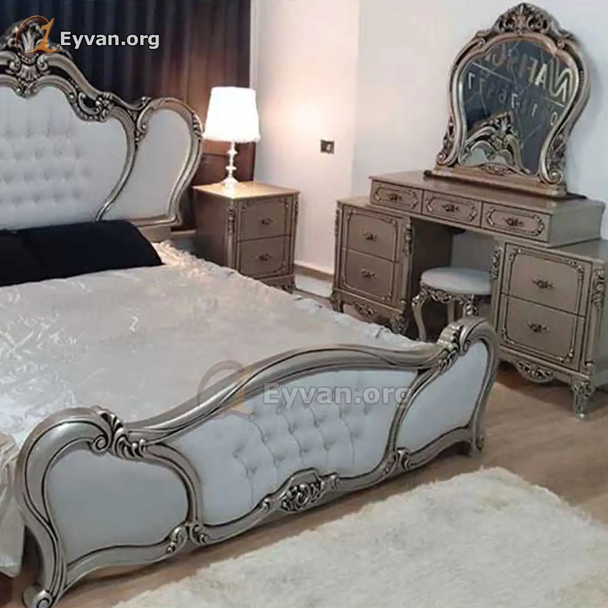 سرویس خواب دو نفره مدل تاج کد FS40506