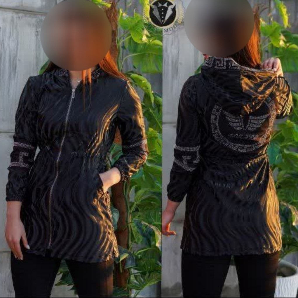 مانتو عیدانه مجلسی اسپرت چرم کوتاه
