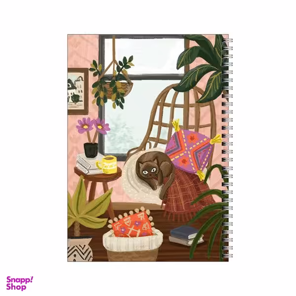 دفتر مشق 50 برگ بامبیلیپ طرح گربه خوشبخت کد 6043607