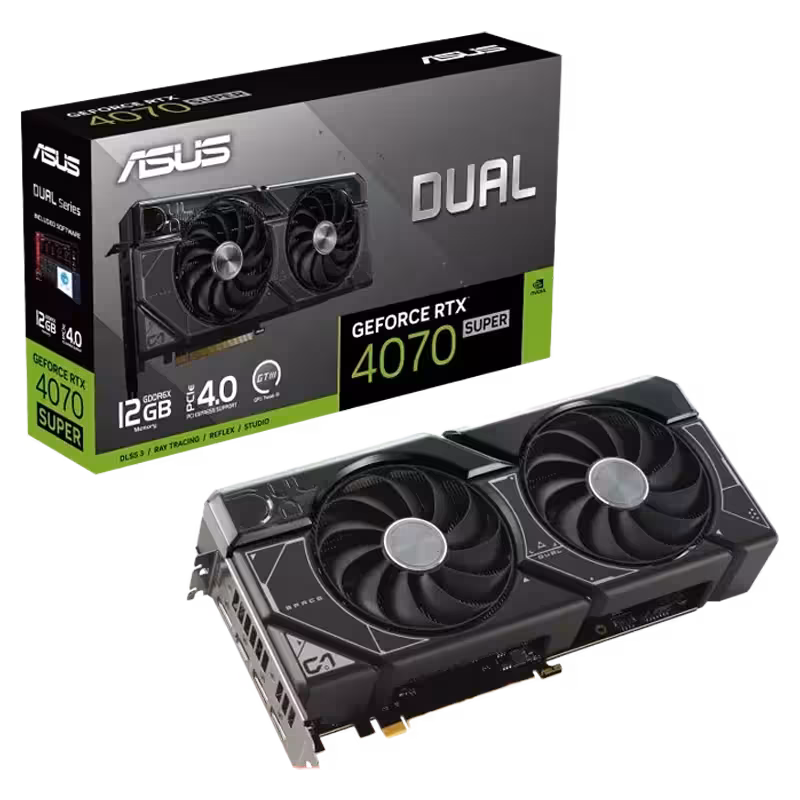 خرید کارت گرافیک ایسوس GeForce RTX 4070 SUPER Dual Edition 12GB