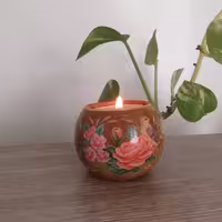 جاشمعی طرح گل ومرغ