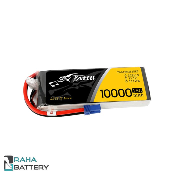 باتری لیتیوم پلیمر 3 سل Tattu 10000mAh 25C