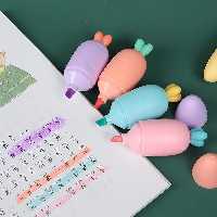 ماژیک علامت گذار مدل پاستلی طرح هویج بسته 6 عددی کد:2017