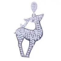  آویز گردنبند نقره زنانه مدل آهو AMT-098 