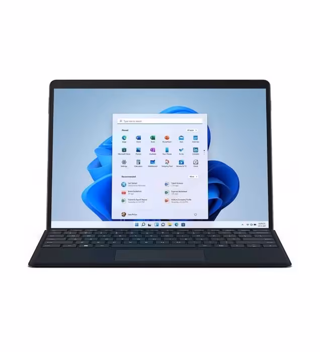 تبلت مایکروسافت مدل Surface Pro 8 نمایشگر 13 اینچ پردازنده Core i5 رم 8 گیگابایت حافظه 512 گیگابایت همراه با کیبورد