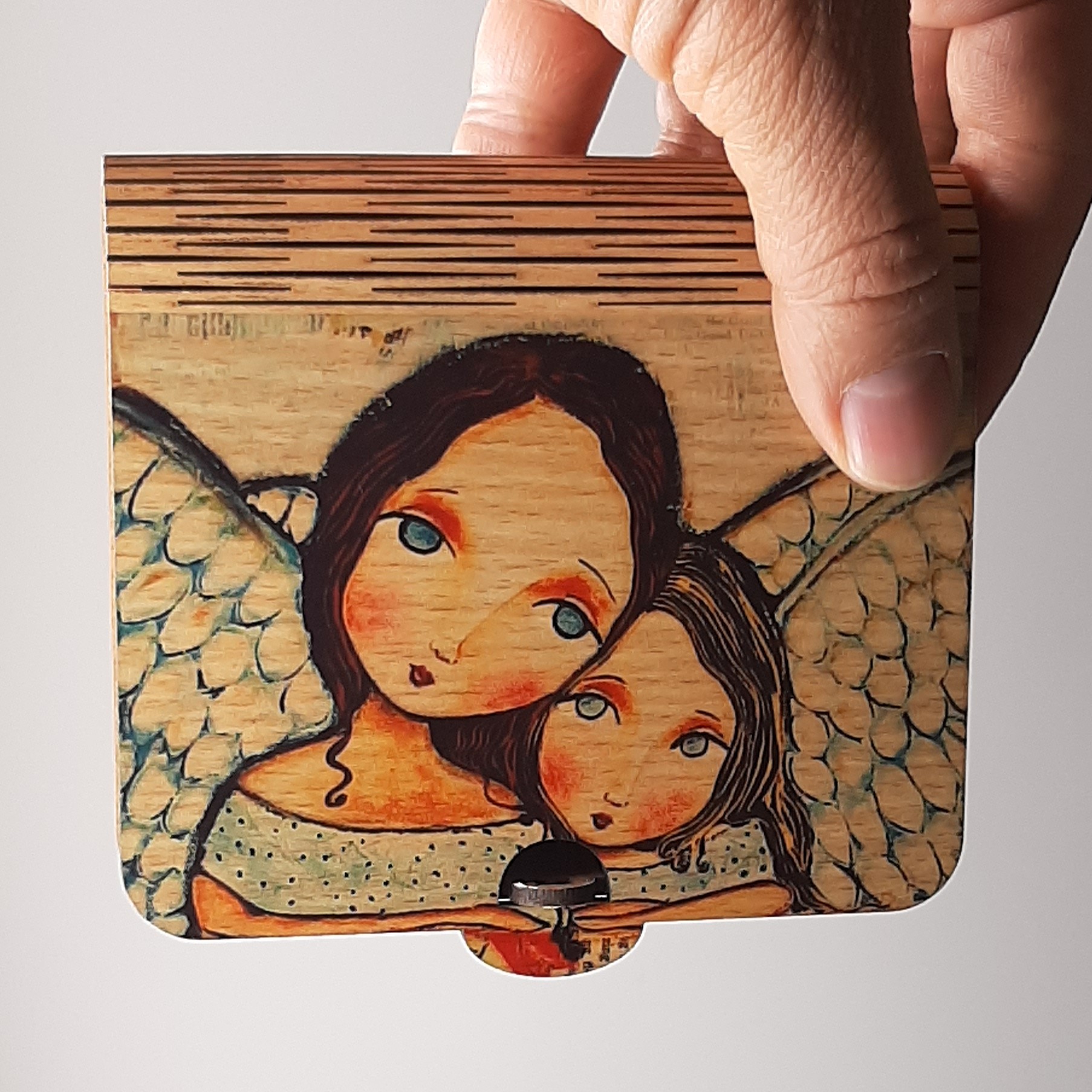 جعبه چوبی دکوری جای جواهری هدیه