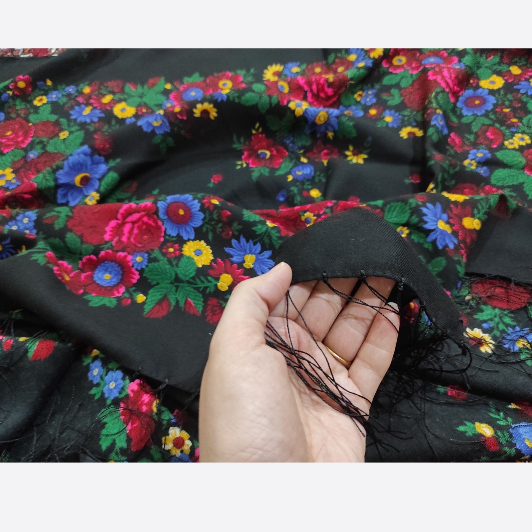 روسری طرح تاتار مشکی