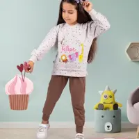 بلوز شلوار دخترانه جنس حوله ای و گرم