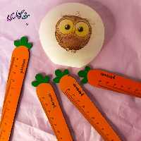 خط کش فانتزی 15 سانتی طرح هویج