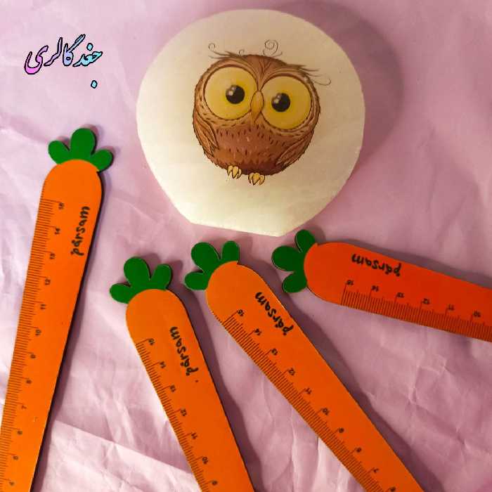 خط کش فانتزی 15 سانتی طرح هویج