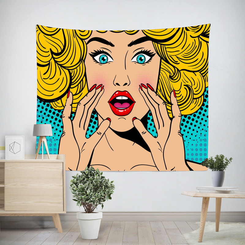 پوستر پارچه ای فیانی طرح بکدراپ WOW کد F17