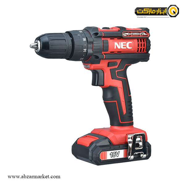 دریل شارژی چکشی NEC لیتیوم 18 ولت مدل Li 1518K