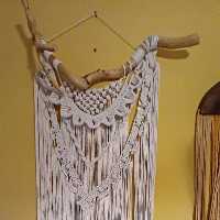 بک دراپ مکرومه بسیار زیبا 150 در 60 سانتی متر