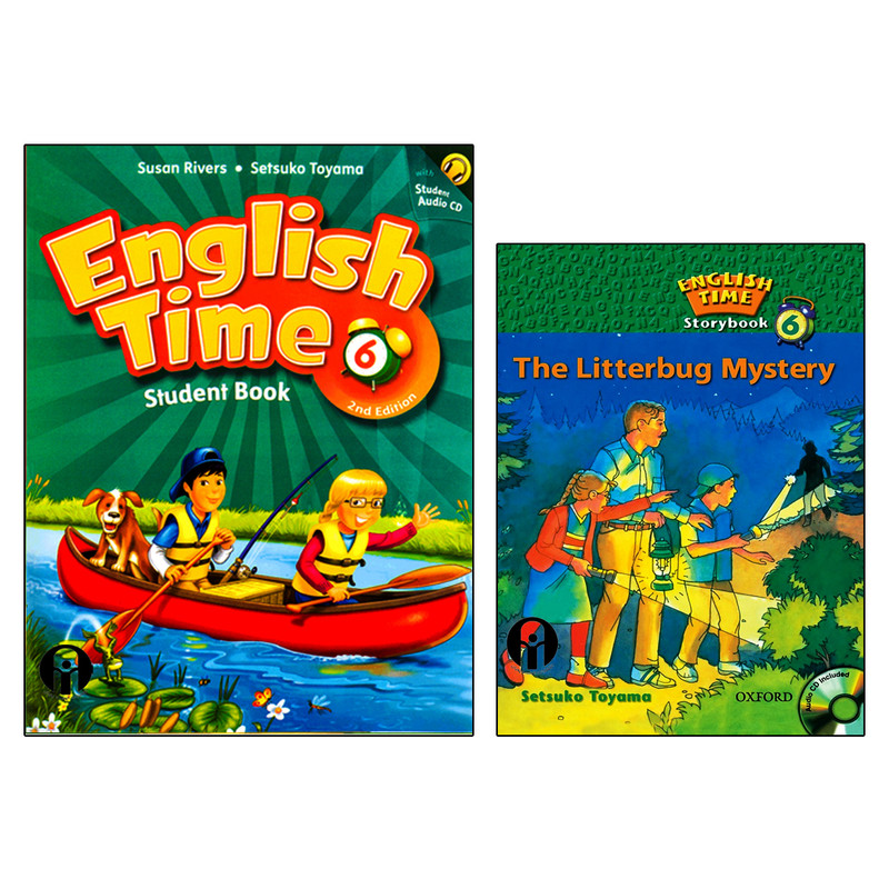 کتاب English Time 6 اثر Susan Rivers And Setsuko Toyama انتشارات الوندپویان دو جلدی