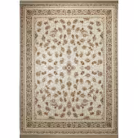 فرش ماشینی افرند 1200 شانه گل برجسته زمینه نقره ای کد 2224 (شش متری)