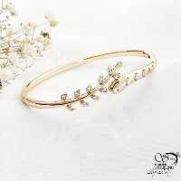 دستبند النگویی طرح طلا مارک ژوپینگ کد 17517