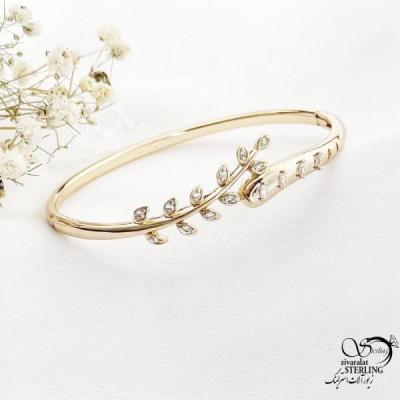 دستبند النگویی طرح طلا مارک ژوپینگ کد 17517