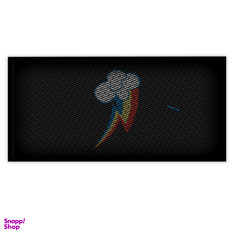 تابلو بکلیت طرح تایپوگرافی رنگین کمان مدل B-S5745