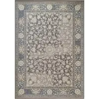 فرش ماشینی افرند 1200 شانه زمینه ذغالی متالیک کد 2262 (دوازده متری)