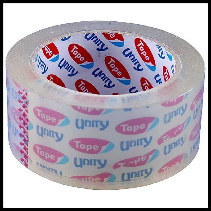 چسب نواری کریستال پهن شیشه ای 45 میکرون 90 یارد یونیتی 6 حلقه