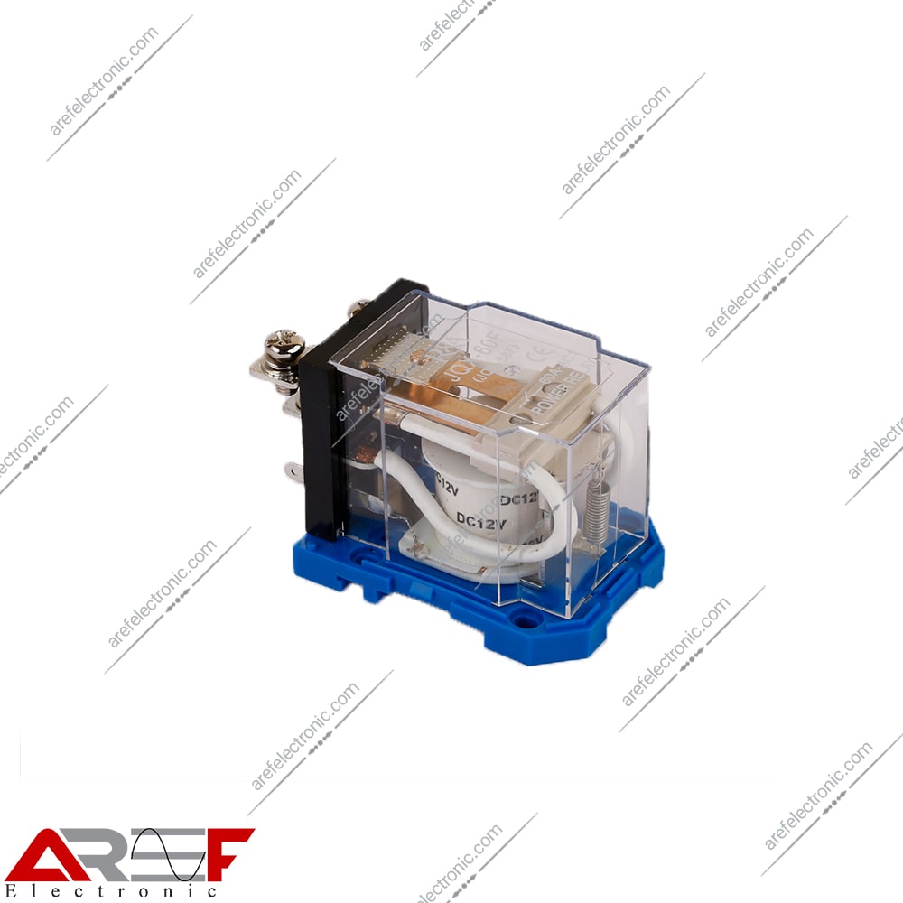 رله پاوری JQX-60F(JQX-59F) دارای 12 ولت 60 آمپر - فروشگاه عارف الکترونیک