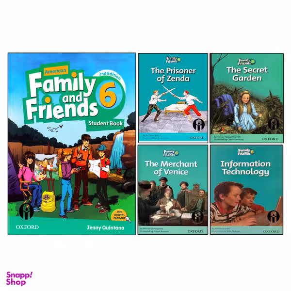 کتاب Family And Friends 6 اثر جمعی از نویسندگان انتشارات الوندپویان پنج جلدی
