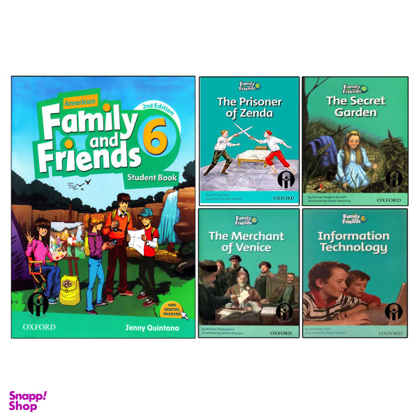 کتاب Family And Friends 6 اثر جمعی از نویسندگان انتشارات الوندپویان پنج جلدی