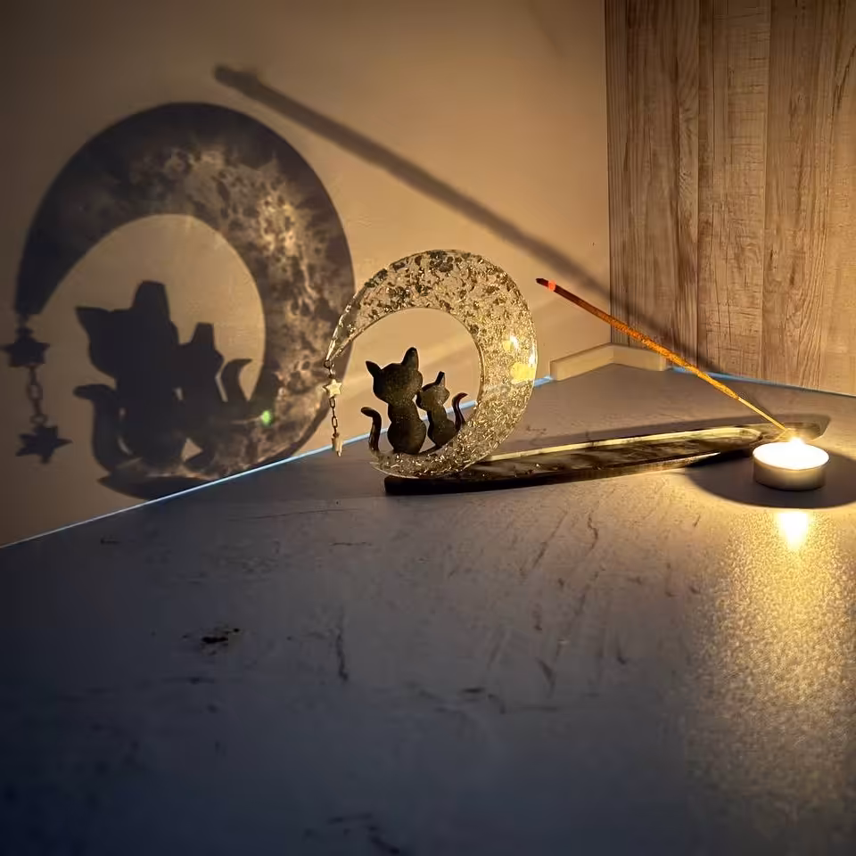 جا عودی و جا شمعی رزین