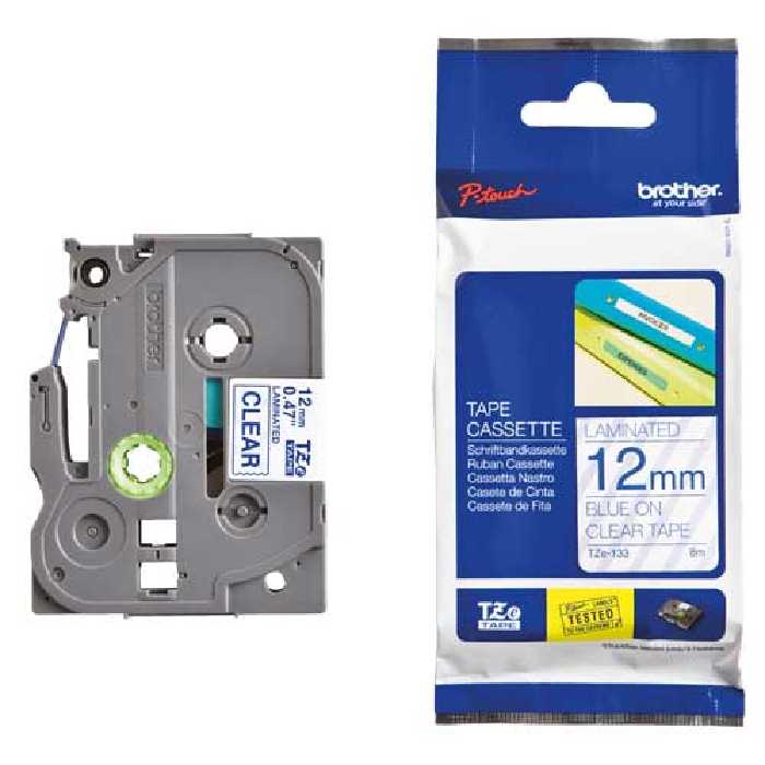 برچسب لیبل پرینتر برادر مدل TZe-133