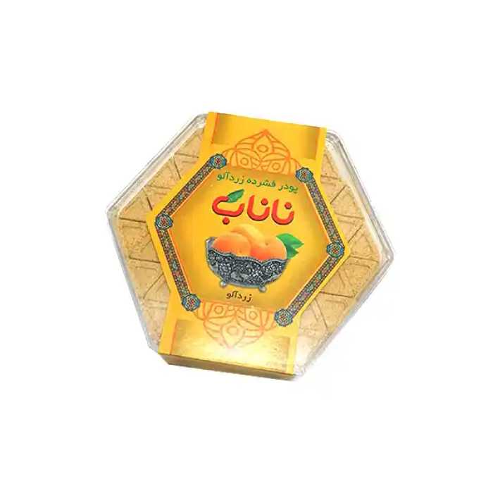 حبه عناب و زردآلو ناناب رژیمی در بسته بندی 220 گرمی