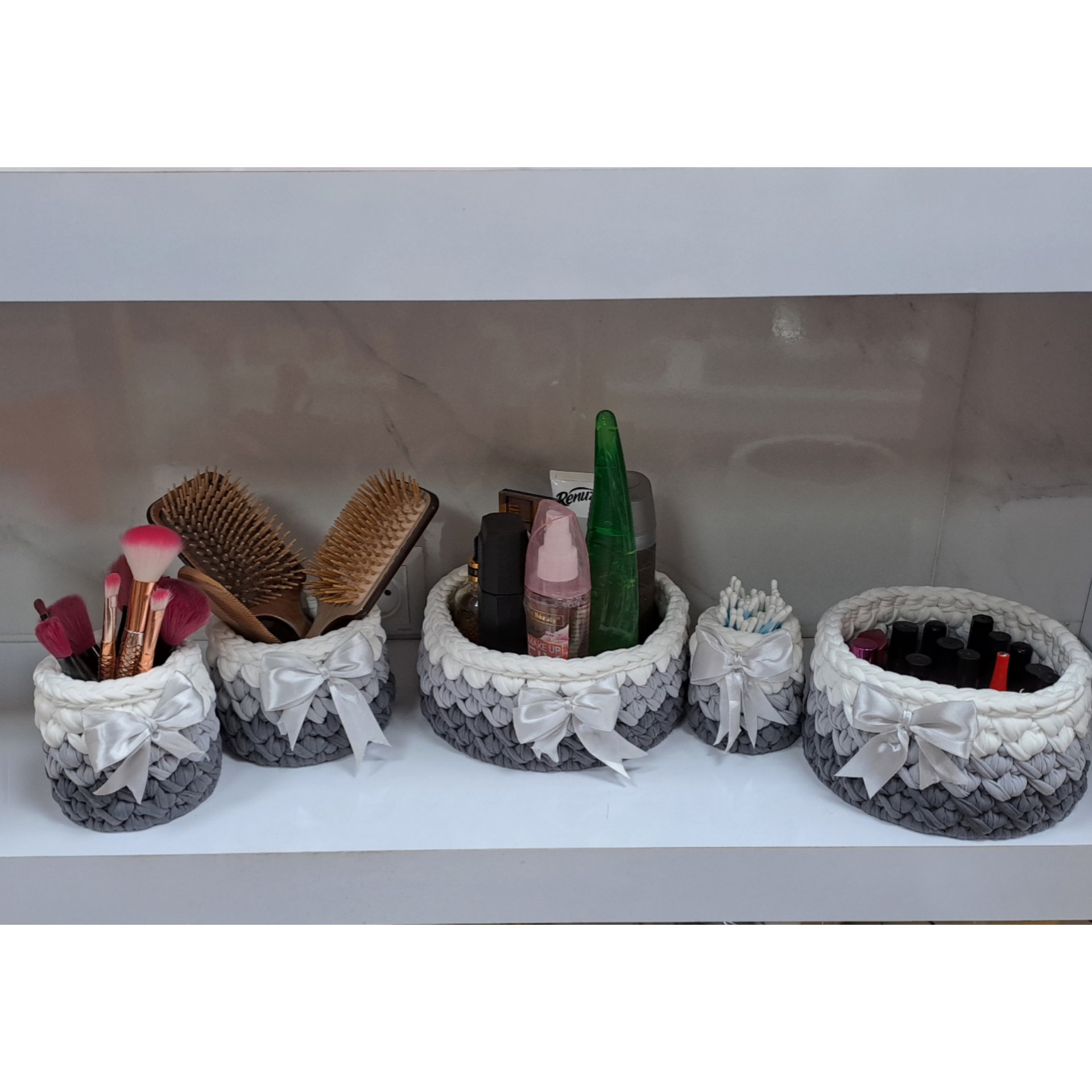 سبد تریکویی،سبد نظم دهنده لواز م آرایشی و بهداشتی،سبد نظم دهنده سیسمونی وجهیزیه و...