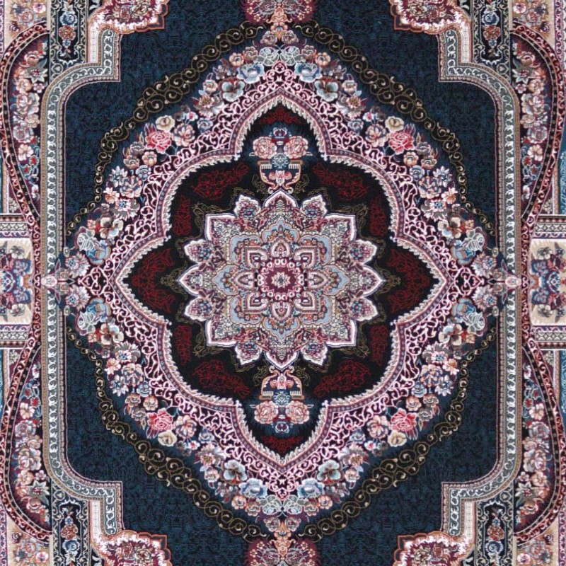 فرش 12 متری ماشینی  440 شانه  نقشه باغبهشت