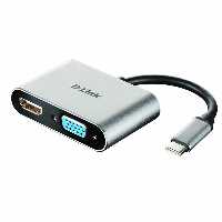 مبدل USB Type-C به HDMI/VGA دی لینک مدل DUB‑V210
