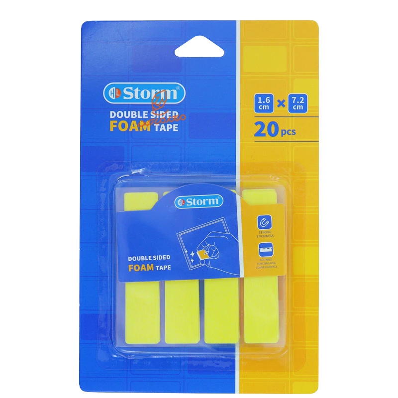قیمت و خرید چسب دو طرفه فومی مستطیل 20 عددی 2317 استورم STORM