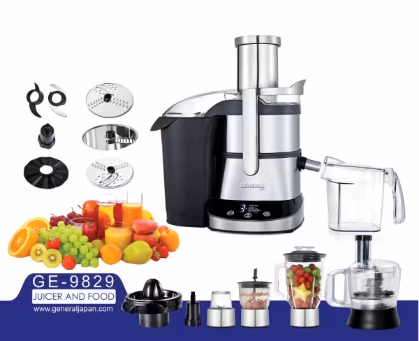 آبمیوه گیری و غذاساز 20کاره جنرال ژاپن مدل GE-9829 General 20-function juicer