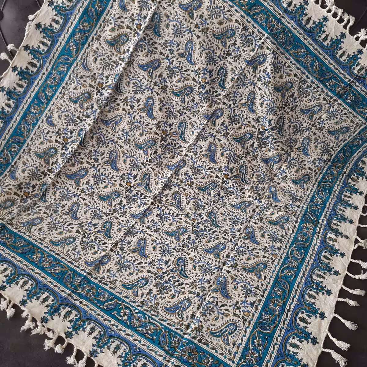 رومیزی قلمکار اصفهانی اعلا  رنگی