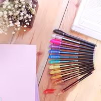 روان نویس 12 رنگ اکلیلی GLITTER PEN ژویخو