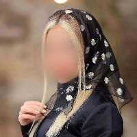 مینی اسکارف بابونه اسکارف گلدوزی بابونه