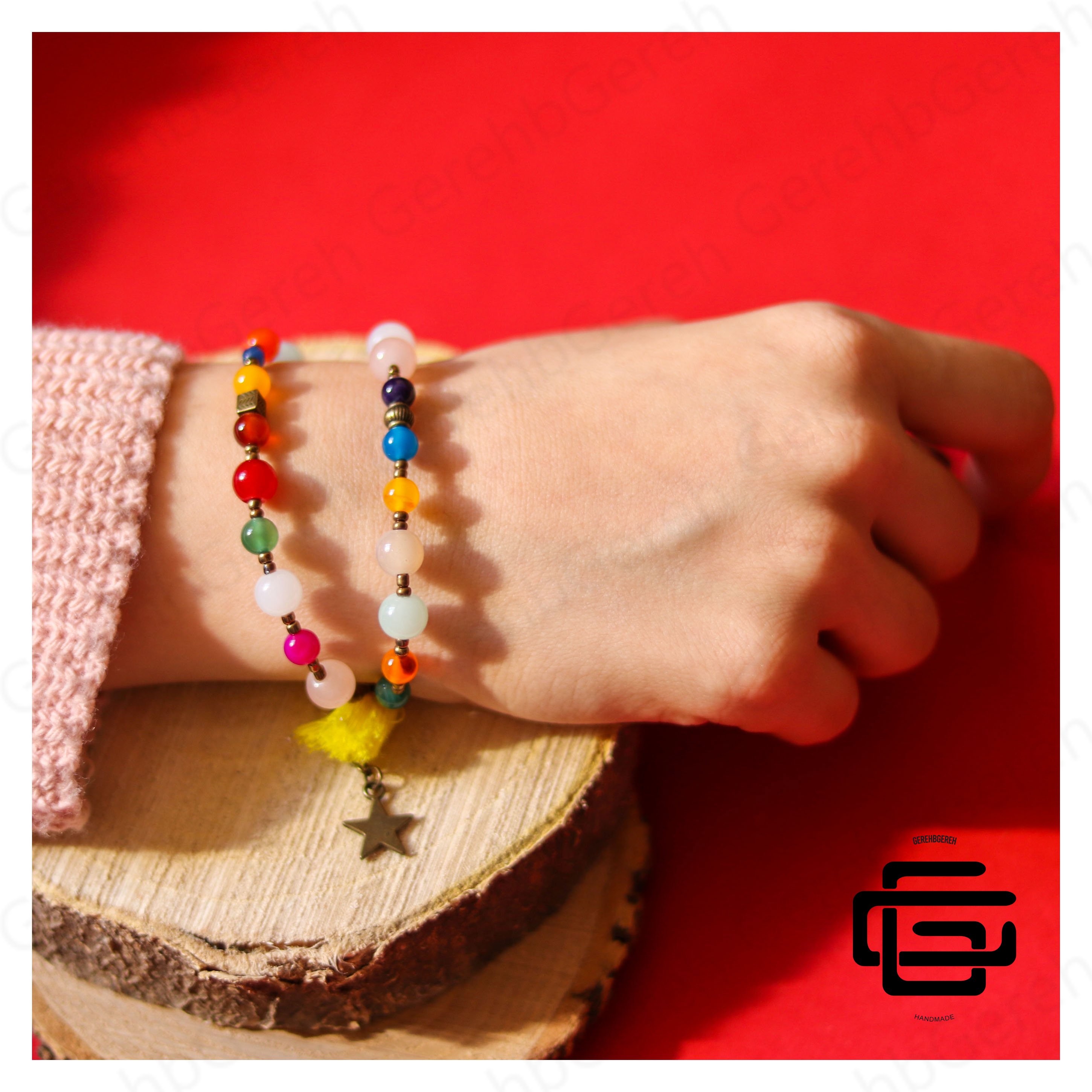 دستبند رنگی رنگی