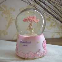 گوی موزیکال سایز بزرگ طرح یونیکورن و درخت