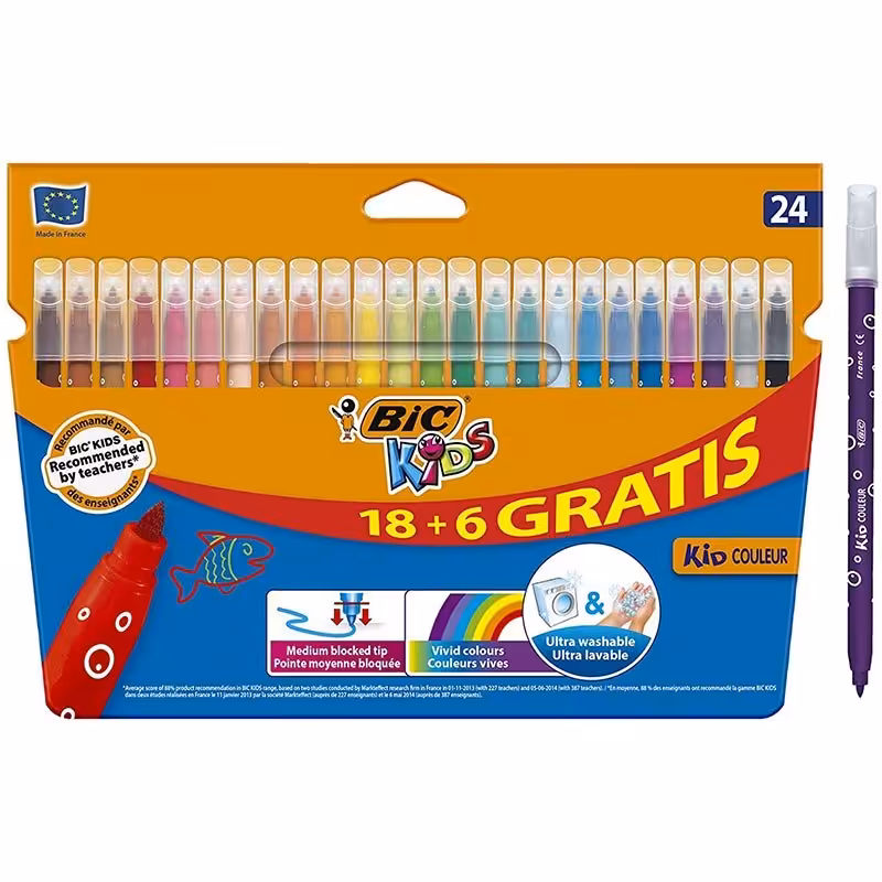 ماژیک نقاشی 24 رنگ بیک BIC کد 3350