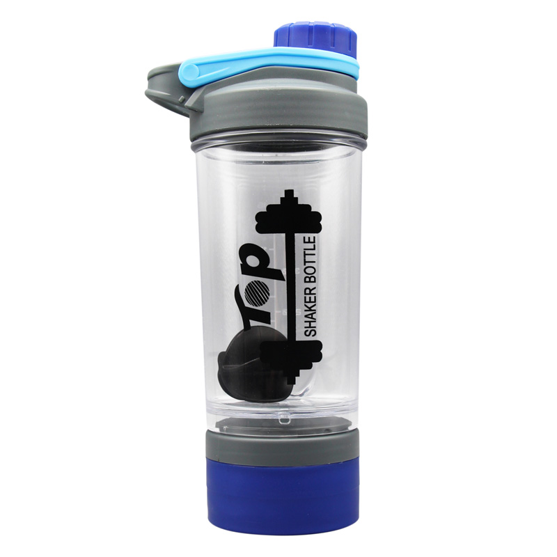 شیکر بدنسازی سه تیکه باتل مدل dumbbell ظرفیت 0.5 لیتر