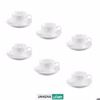 ست فنجان و نعلبکی قهوه خوری 12 پارچه گلدکیش طرح آرنیکا مدل GK801111
