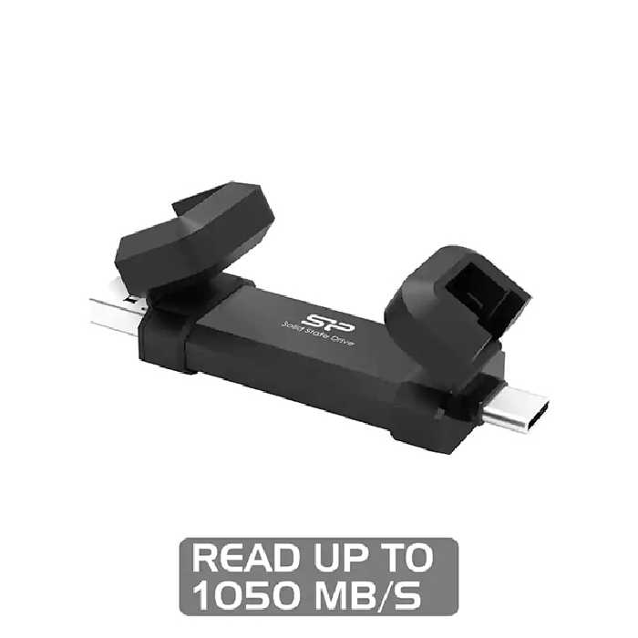 اس اس دی اکسترنال پرتابل سیلیکون پاور DS72 Ext Dual A C 256GB