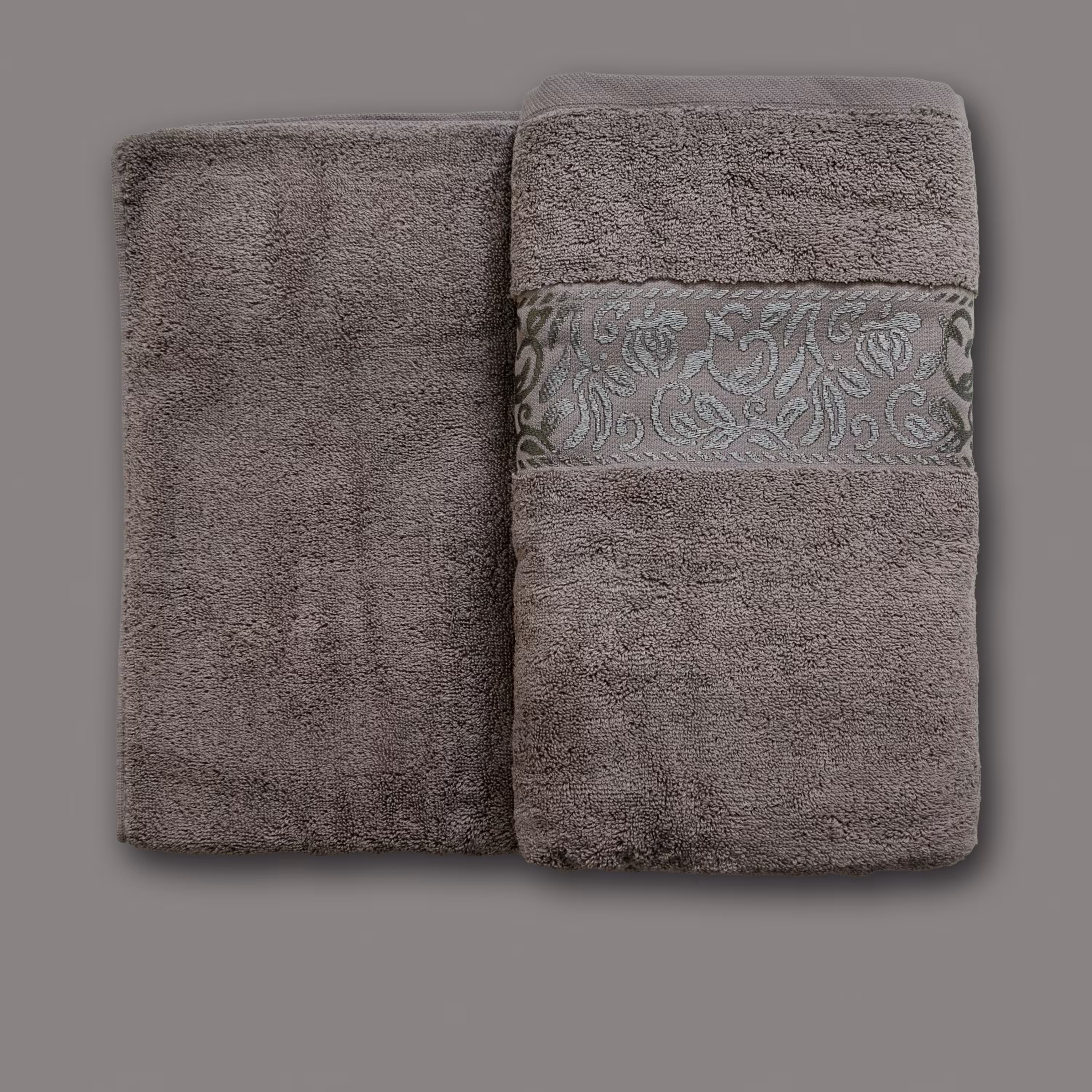 حوله استخری طرح ترمه رنگ طوسی