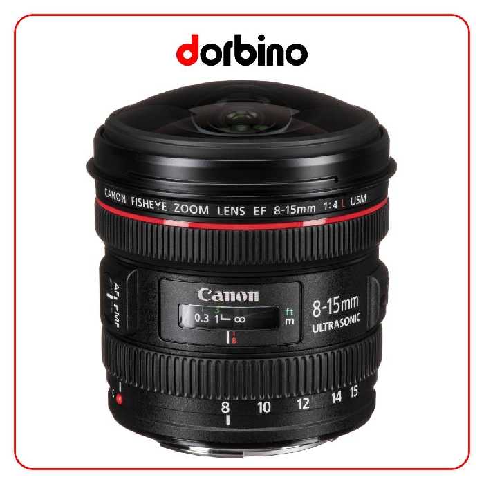 بهترین قیمت در بازار | لنز کانن Canon EF 8-15mm f/4L Fisheye USM - فروشگاه دوربین دوربینو