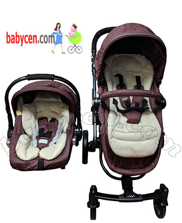 کالسکه کریر کاپلا مدل لیون رنگ قهوه ای کرم  Capella