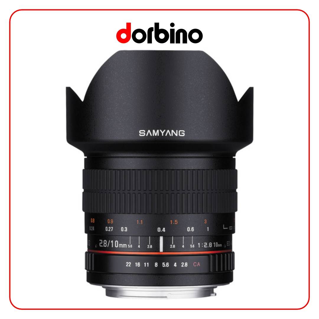 لنز سامیانگ Samyang 10mm f/2.8 ED AS NCS CS Lens (Nikon F Mount) - فروشگاه دوربین دوربینو