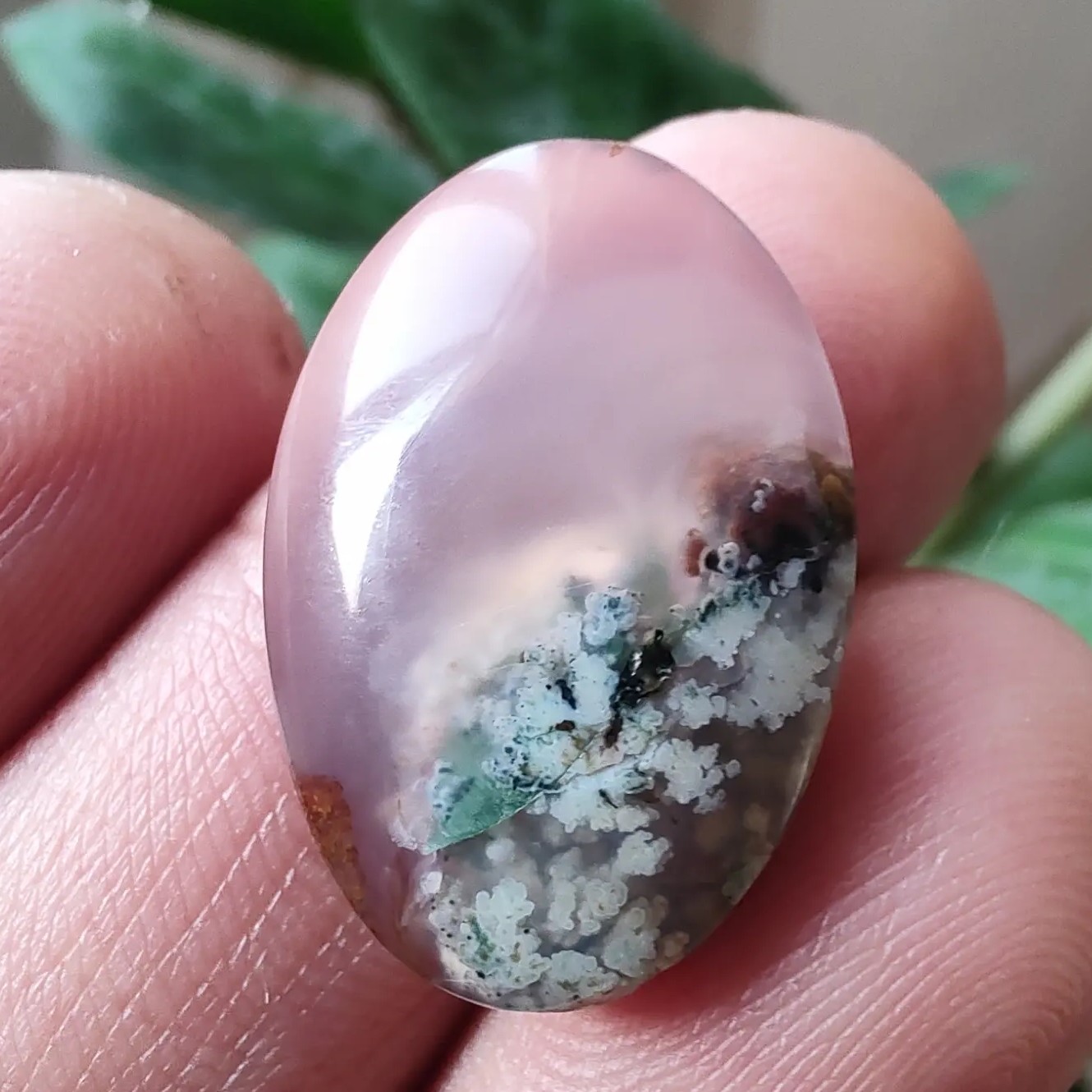 نگین عقیق شجر بهاری انگشتری