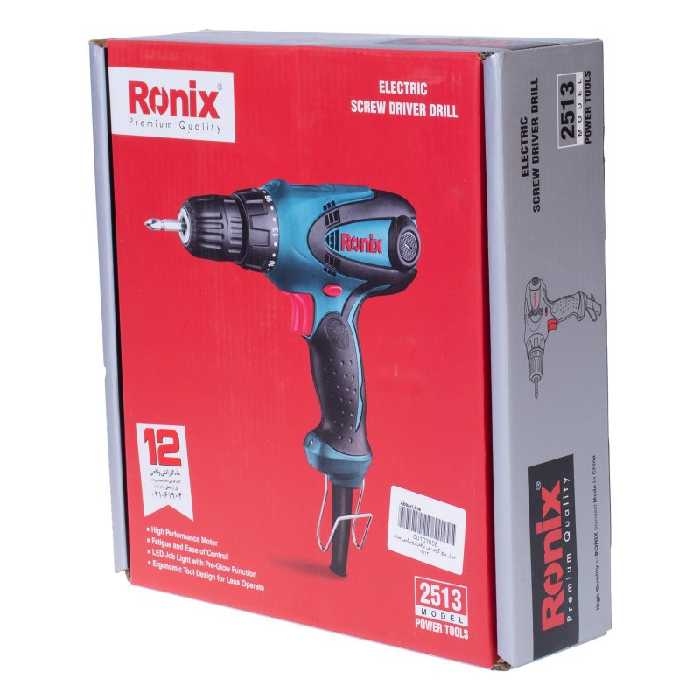 پیچ گوشتی برقی رونیکس  ترکمتردار 280 وات مدل 2513 باکارت گارانتی